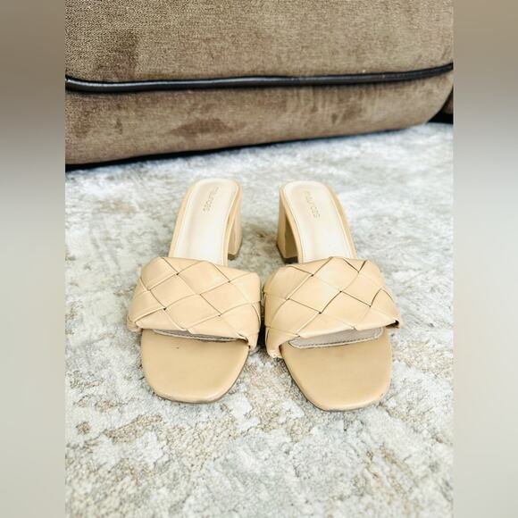 Maurices Khloe Square Toe Woven Chunky Block Heel Mule size 8 - Picture 2 of 7